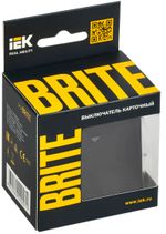 BRITE Выключатель карточный 30А ВС10-1-8-БрГ графит IEK