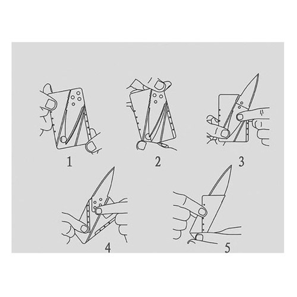 Нож кредитка CardSharp - складной карта нож