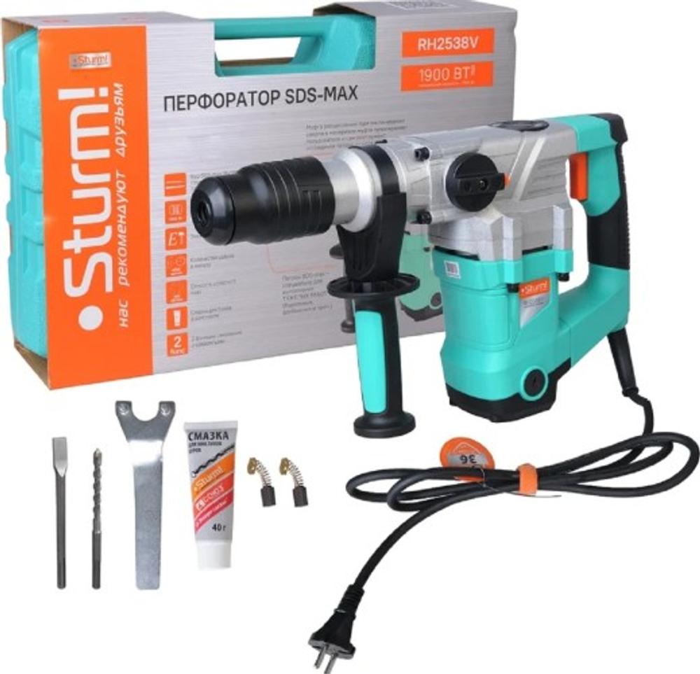Перфоратор Sturm RH2538V sds-max