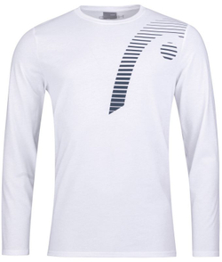 Мужская теннисная футболка теннисная Head Club 21 Cliff LS M - white