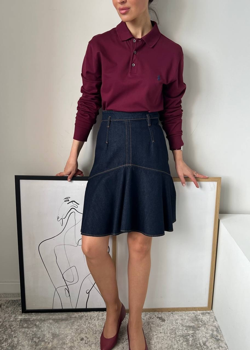 Джинсовая юбка Sportmax Code, XS/S
