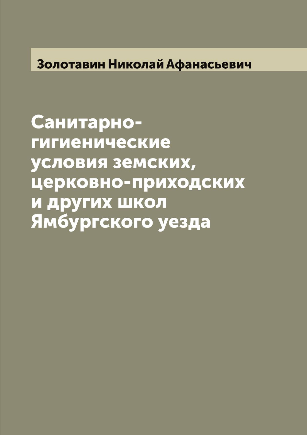 Санитарно-гигиенические условия земских, церковно-приходских и других школ Ямбургского уезда | Золотавин Николай Афанасьевич