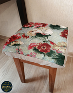 Набор чехлов на табурет из гобелена Акварельные пионы (33х33 см) - 2шт