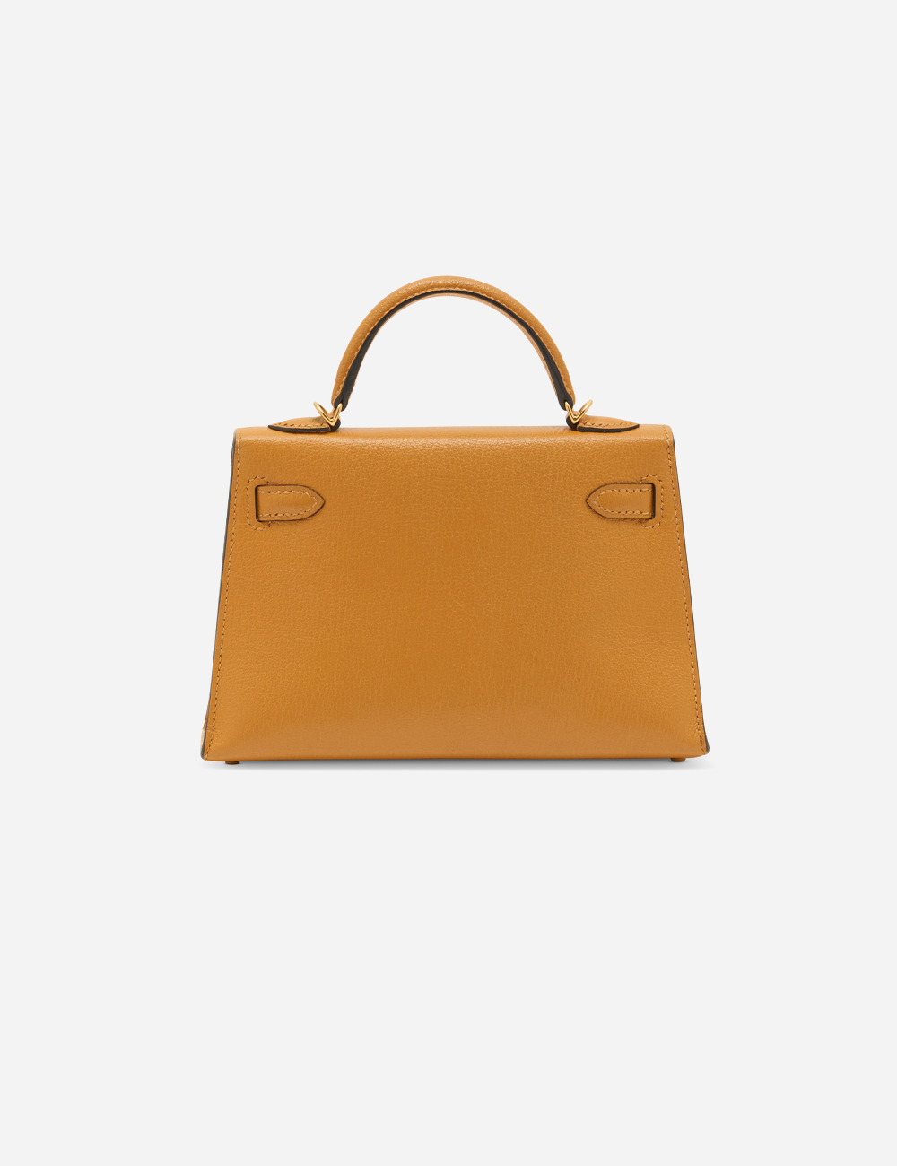 Сумка Hermes Chèvre Mini Kelly 20 Gold Hardware "Moutarde"