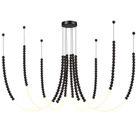 7149/70L HIGHTECH ODL26 221 светильник черный/акрилл/металл IP20 LED 70W 4300Лм 3500K 300° 220V MONELLA