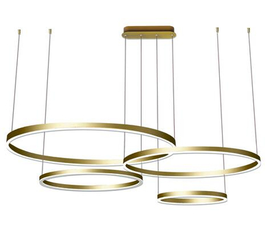 08204,33P(4000K) Люстра димм. Тор мат.золото 174W