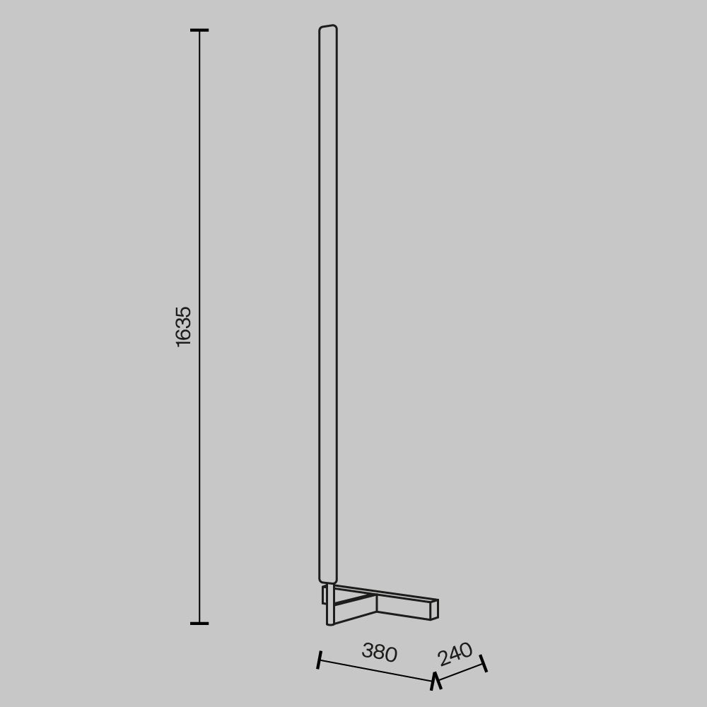 Торшер светодиодный Maytoni   MOD214FL-L20B3K