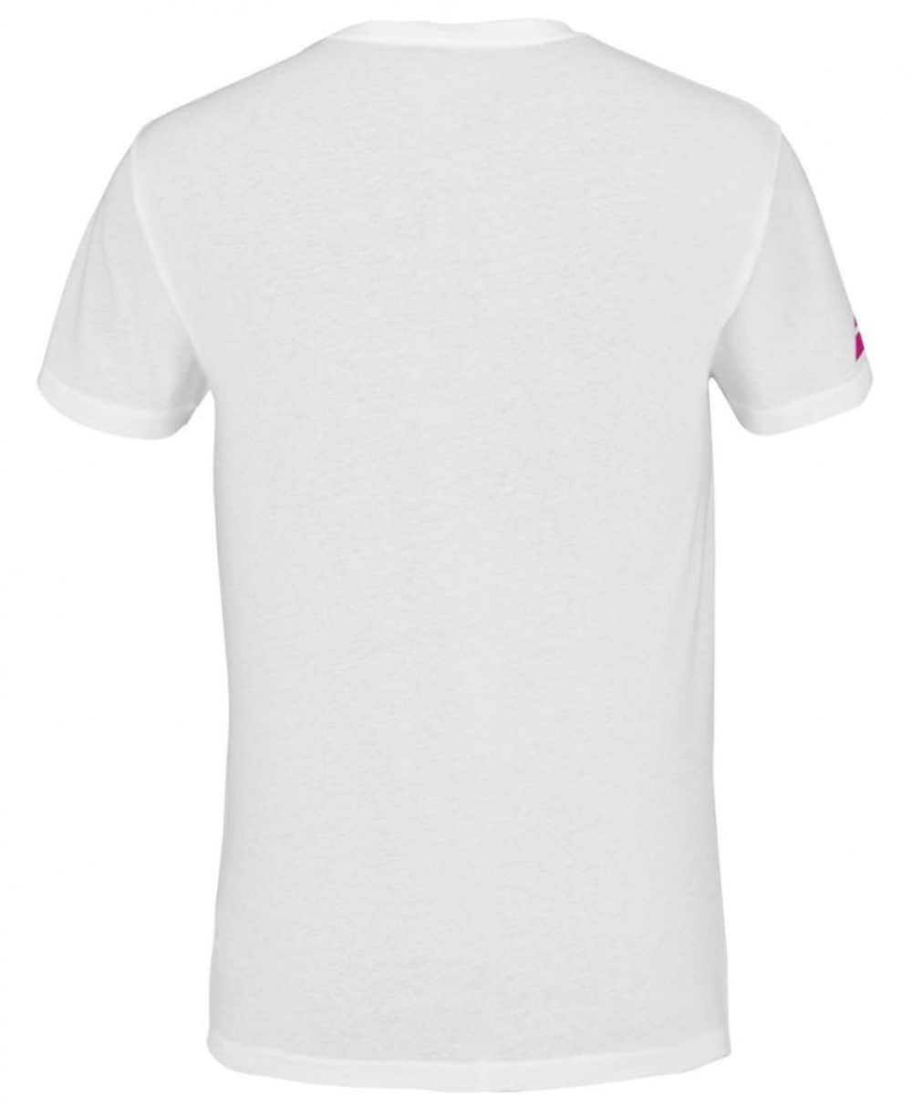 Мужская теннисная футболка Babolat Exercise Message Tee Men - white