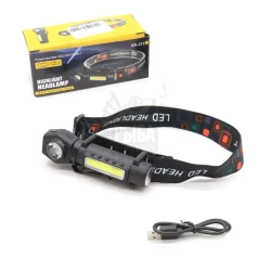 Аккумуляторный фонарик налобный + ручной 2в1 XPE+COB KX Универсальный USB
