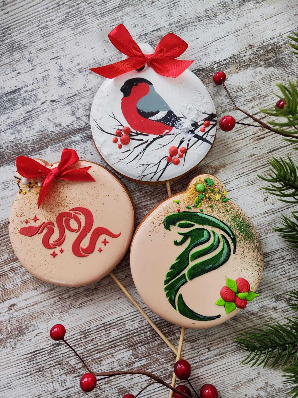 Топпер Пряничный (Россия) НОВОГОДНИЙ в ассортименте