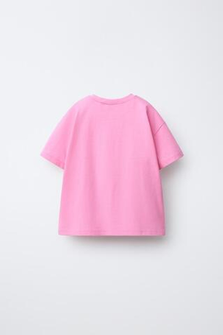 ZARA НАБОР ИЗ ТРЕХ ОДНОТОННЫХ ФУТБОЛОК, МАНДАРИНОВЫЙ