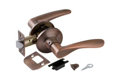 Замок ручка Медь без ключа,без фиксатора 6020 АС-Р