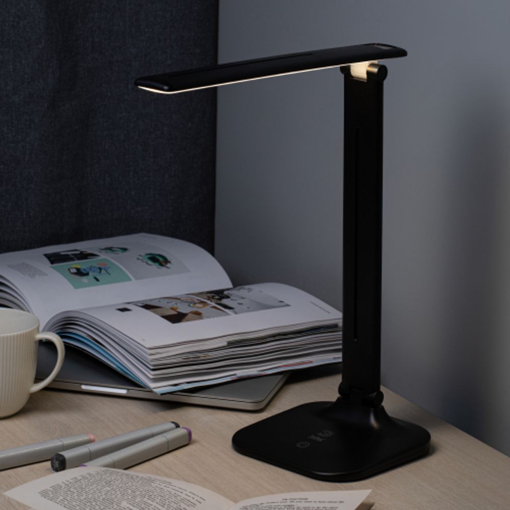 Настольный светильник ЭРА NLED-510-8W-BK светодиодный аккумуляторный черный