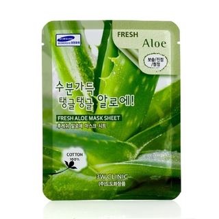 Тканевая маска с экстрактом алоэ 3W CLINIC Fresh Aloe Mask Sheet