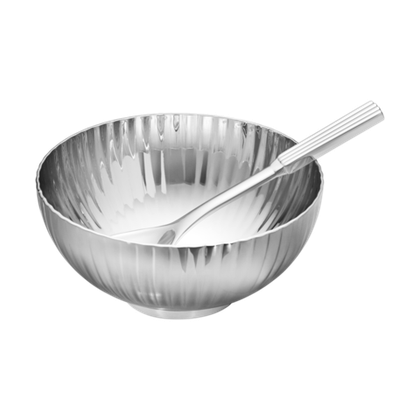 Солонка с ложкой Georg Jensen Bernadotte, 7.4 см