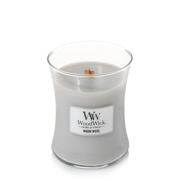 WoodWick Warm Wool 275g.- Свеча Средняя Теплая Шерсть