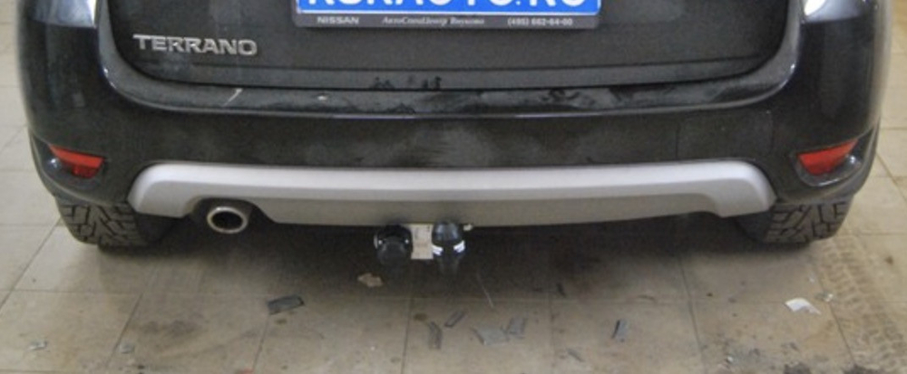 Фаркоп для Renault Duster, Nissan Terrano Тип шара: A. Нагрузки: 1250/75 кг, RN 13