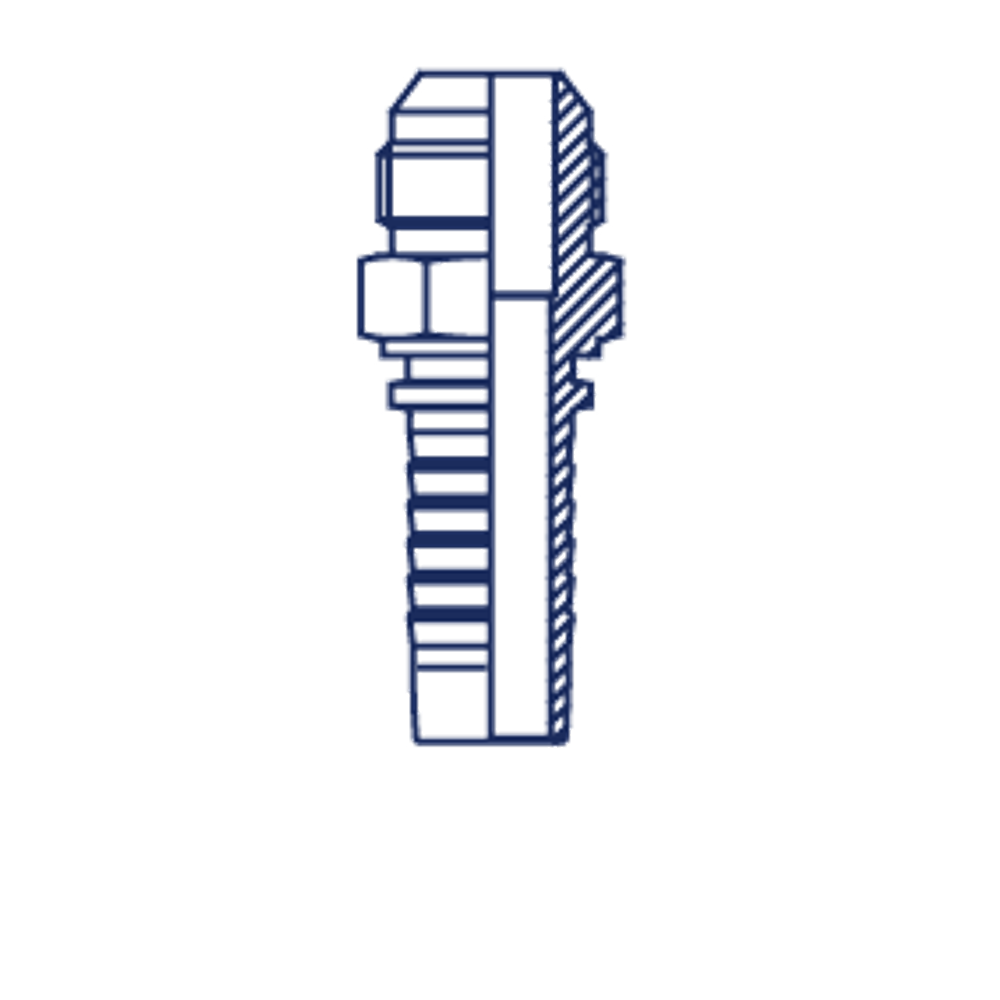 Фитинг DN 12 JIC (Ш) 3/4