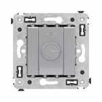 Диммер поворотный в стену, "Avanti", "Закаленная сталь"