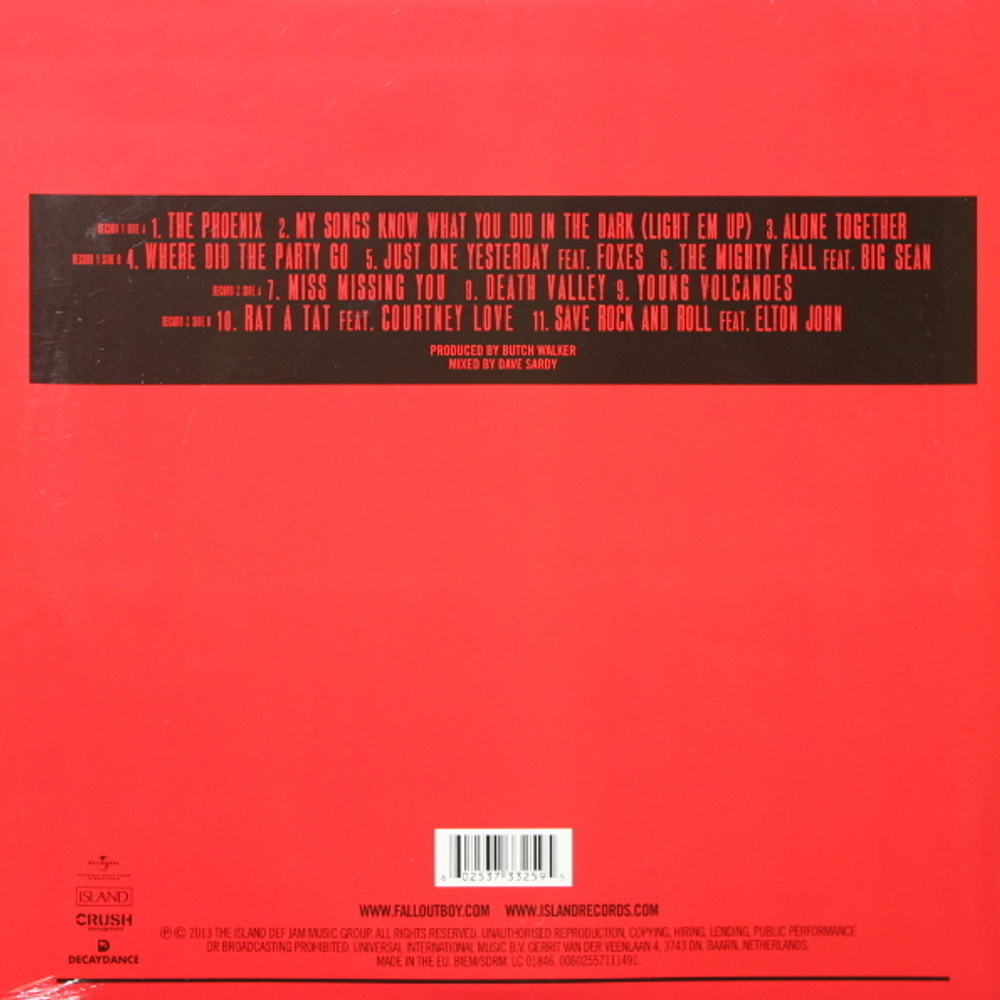 Fall Out Boy / Save Rock And Roll (2x10" Vinyl LP)