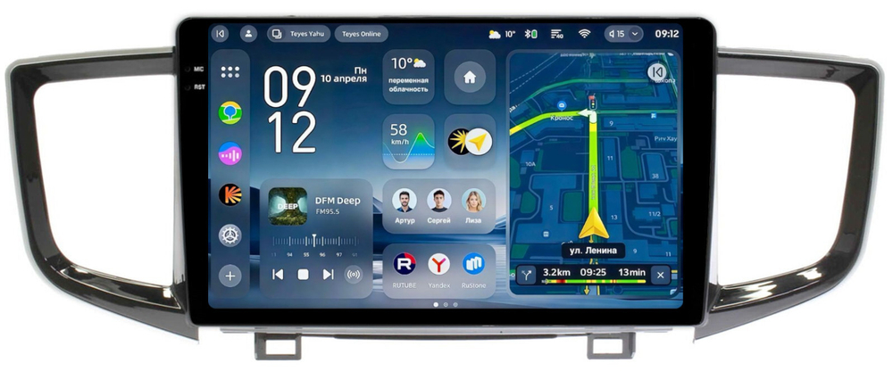 Магнитола для Honda Pilot 3 2015-2023 - Teyes CC4-PRO монитор 10.36" 2K QLED на Android 13, Snapdragon 778G, AI, CarPlay, DSP, 4G SIM-слот