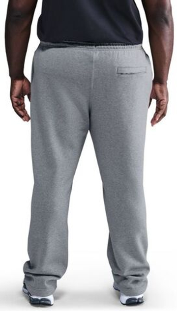 Мужские теннисные штаны Nike Club Open-Hem Fleece - темно-серый вереск/светло-дымчато-серый/белый