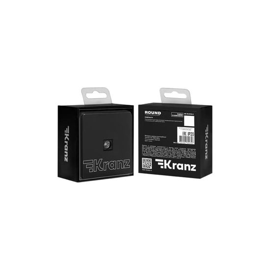 Розетка ROUND TV с/у оникс KRANZ