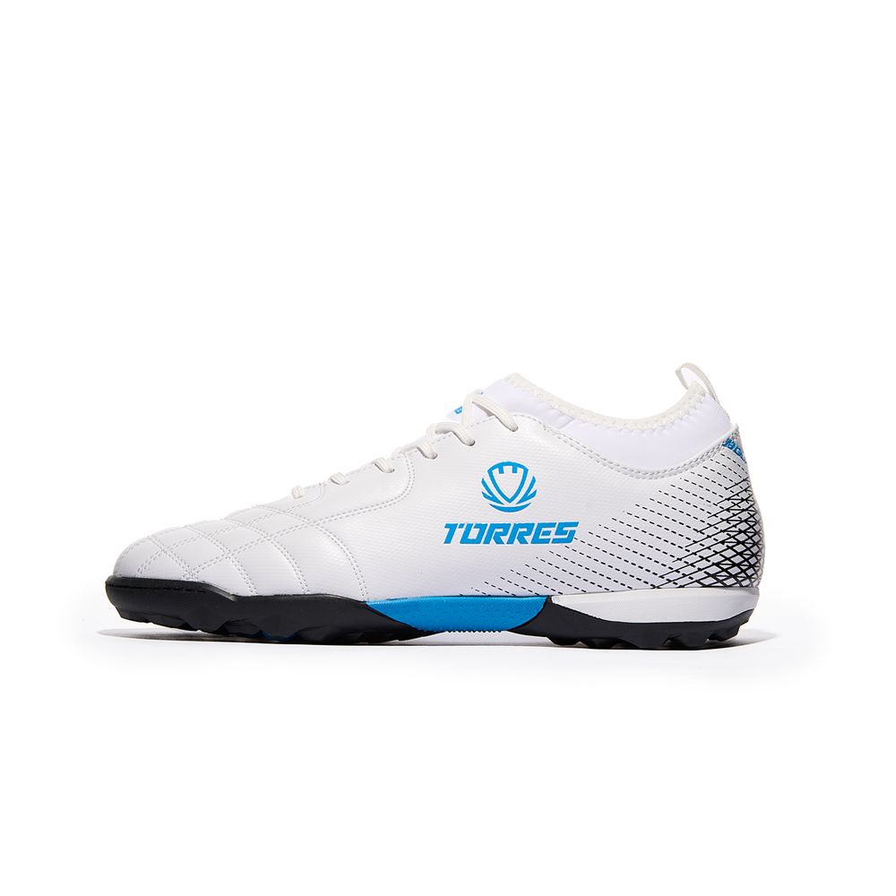 Бутсы футбольные (многошиповки) TORRES BOLA, TS2342310-271-42, р.42,с носком, белый