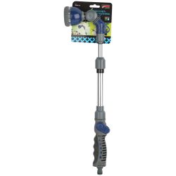 Пистолет распылитель для полива GREEN APPLE GACHW-618 телескопический, 46 см - 61 см, 8 режимов