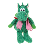 Мягкая игрушка дракошечка Зина малая, 15/24 см, в розовом малом шарфе, 043715-86