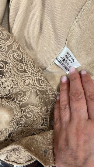 0483 Халат женский велюровый с капюшоном Nusa Niki Kadife