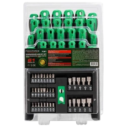 Отвертки в комплекте с битами, набор 61пр. RockFORCE RF-7061