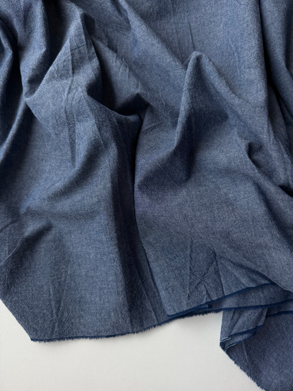 Вареный хлопок 250см. Синий