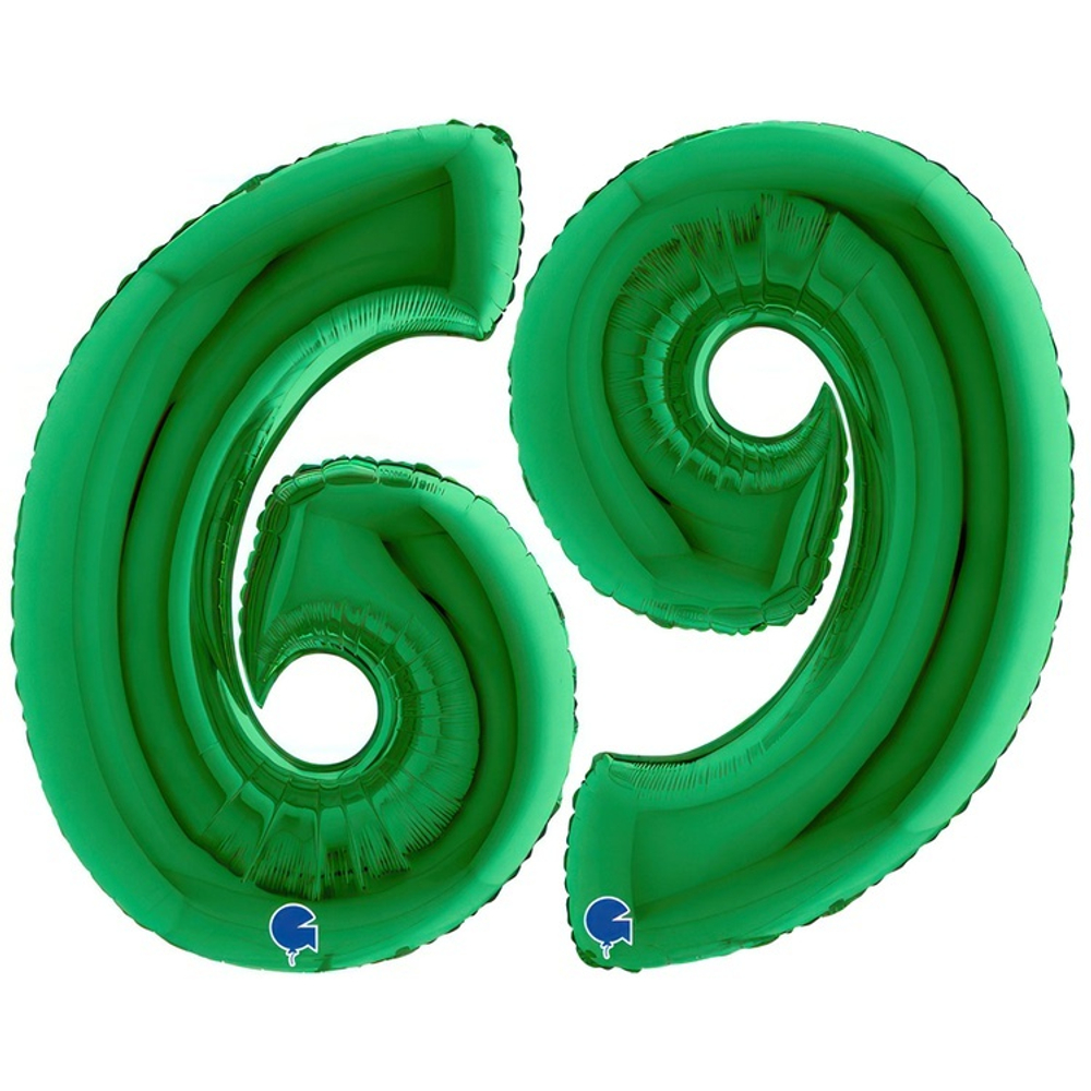 Шар ЦИФРА 6/9 Green 40" 102 см