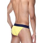 Мужские трусы танга желтые с принтом DARKZONE DZN6166