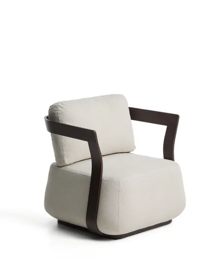 Уличное кресло Tamaris из алюминия коричневого цвета