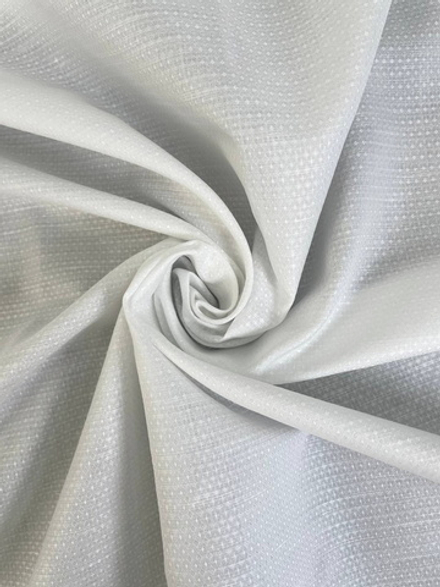 Коттон сорочка, белый, жаккард точка NB#003