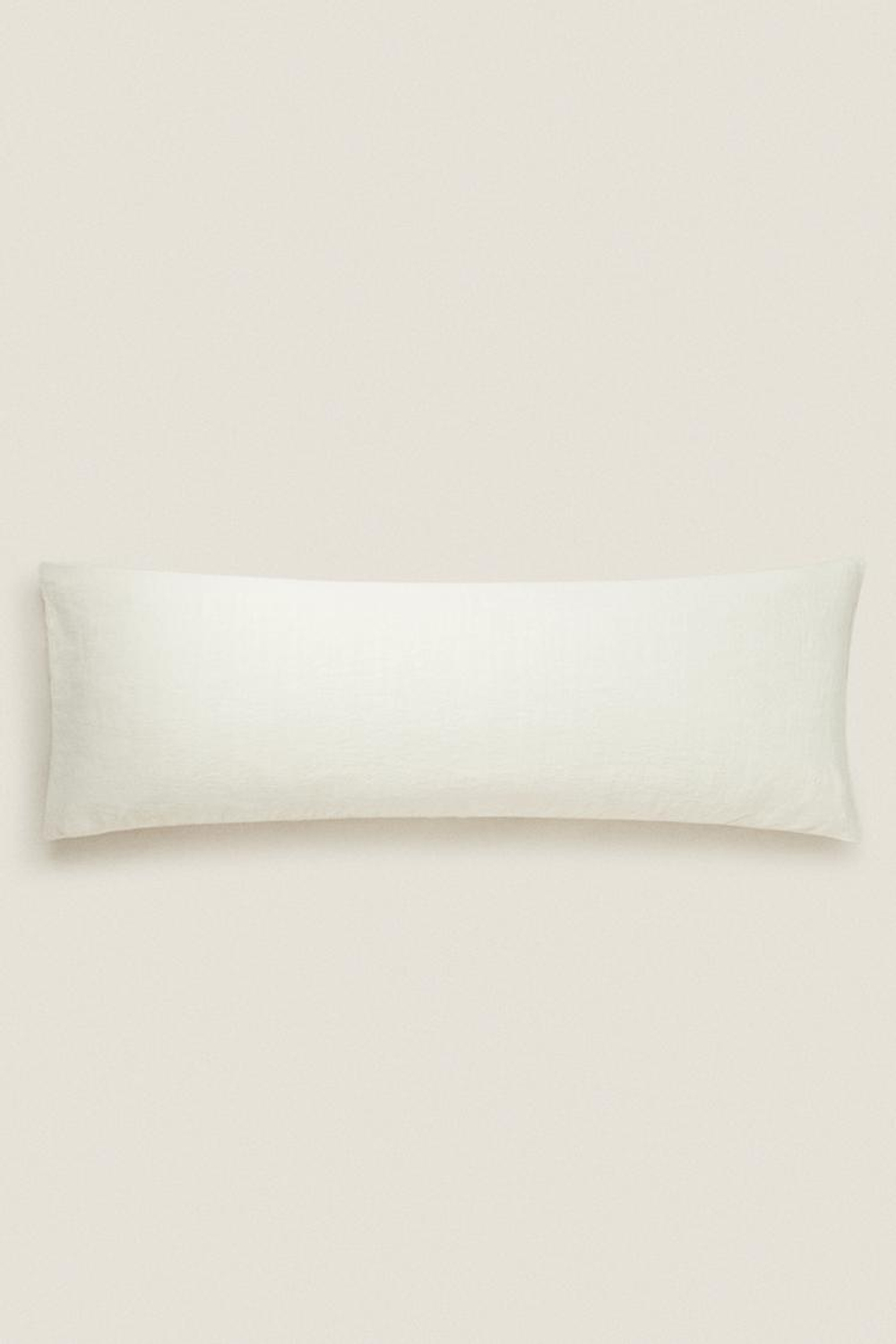 ZARA HOME ЛЬНЯНОЙ ЧЕХОЛ ДЛЯ ДЕКОРАТИВНОЙ ПОДУШКИ, КРЕМОВЫЙ