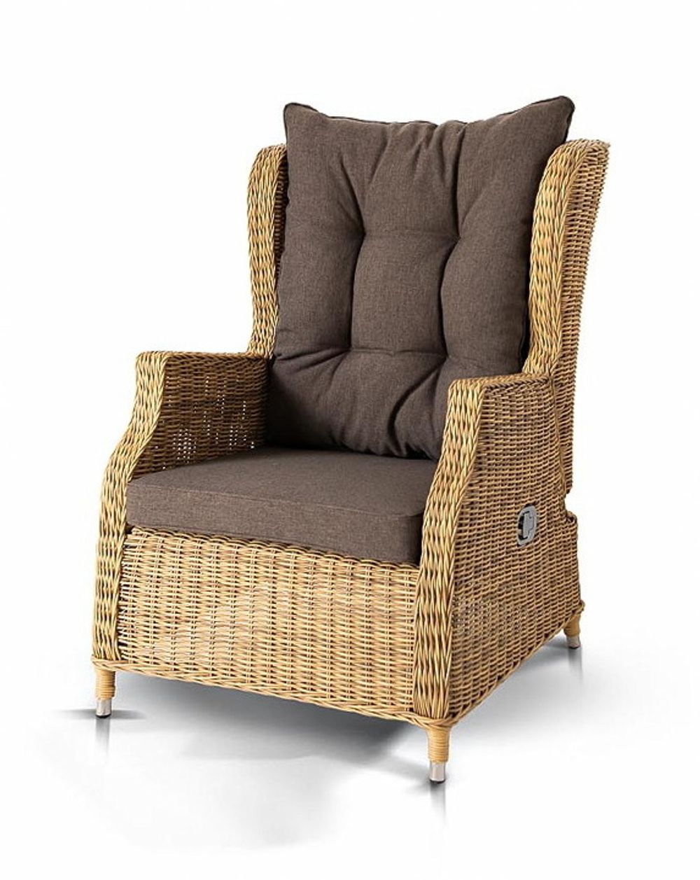 "Форио" кресло раскладное плетеное, цвет соломенный