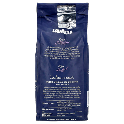 LavAzza Premium Coffees, Итальянская обжарка, молотая, экстратемная обжарка, 340 г (12 унций)