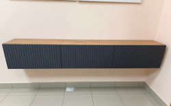 Тумба подвесная под ТВ «Байкал» Графит