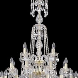 Подвесная люстра Bohemia Ivele Crystal 1402 1402/16+8+4/300/XL-123/3D/G