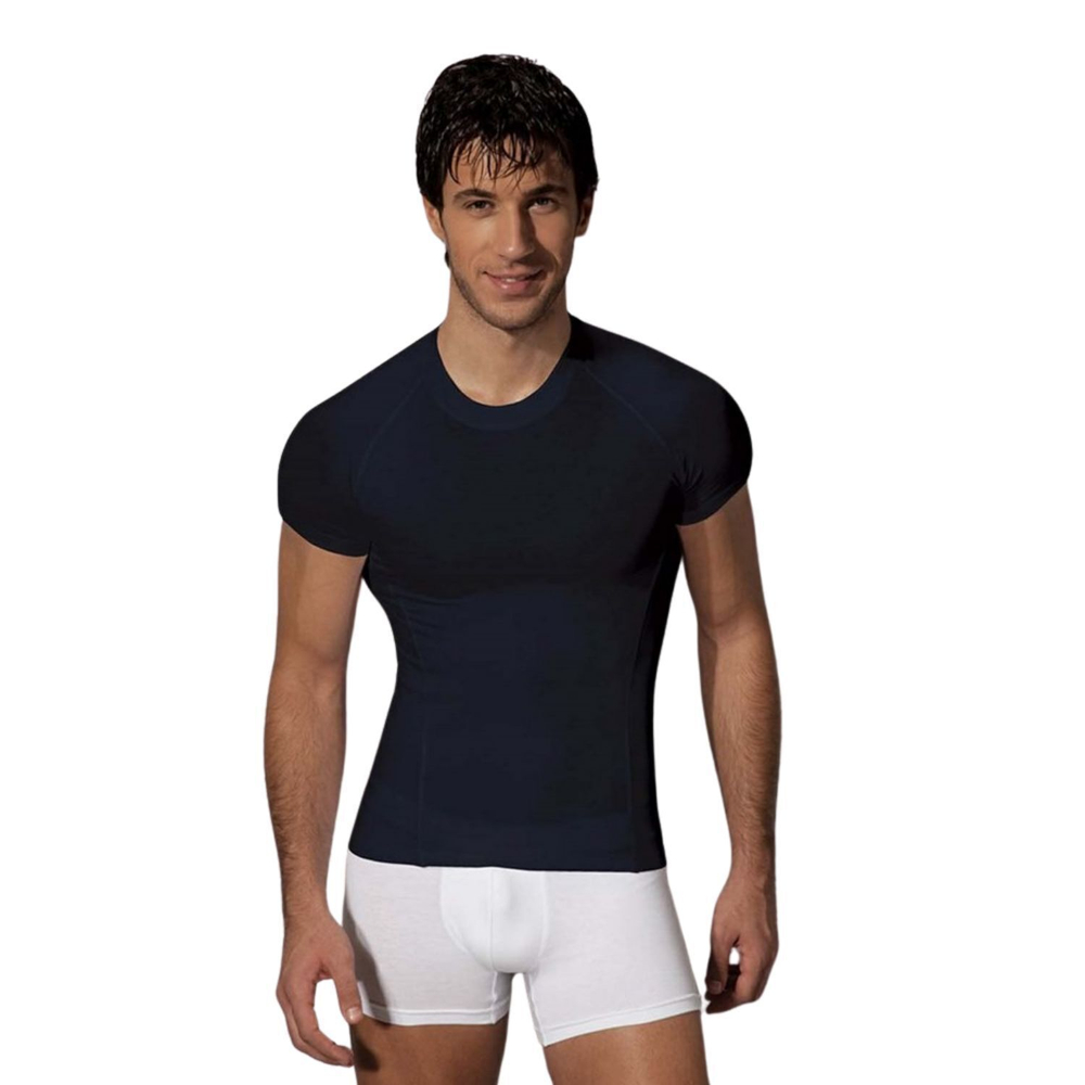 Футболка из хлопково-модальной ткани Doreanse Essentials (Размер: L) (Цвет: темно-серый)