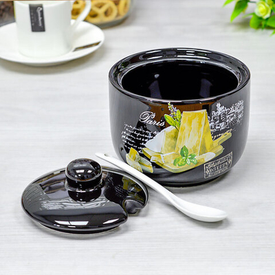 Сахарница 450мл с ложкой "Черный трюфель", Prima collection