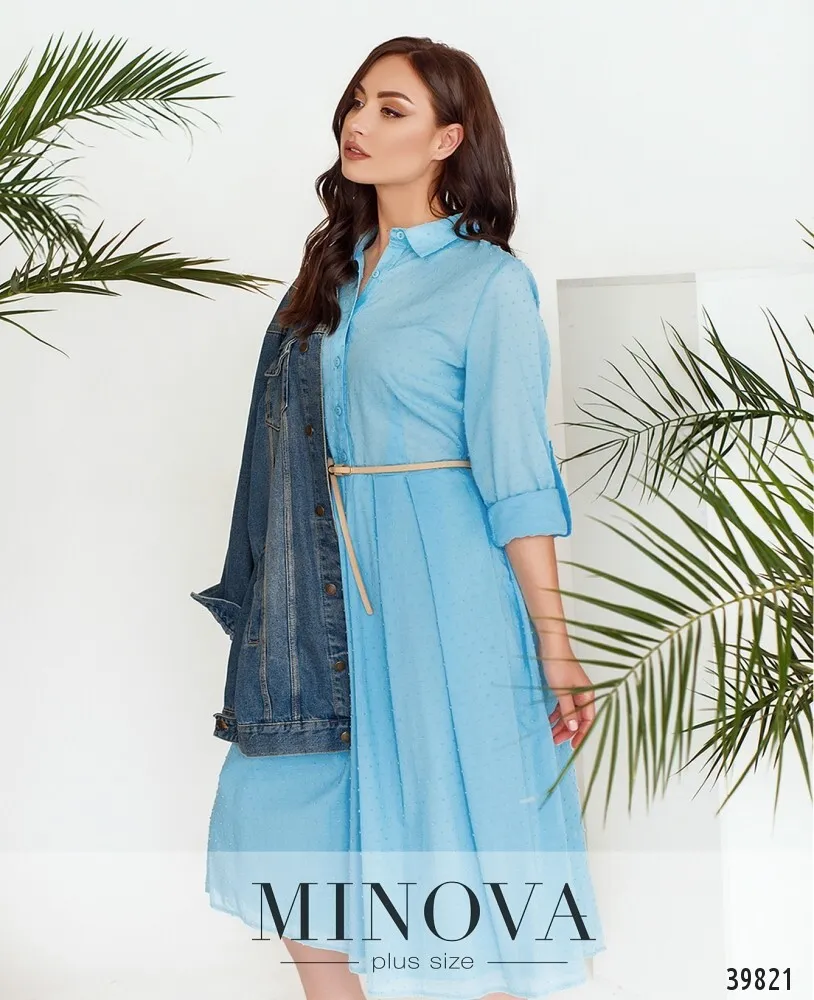 Платье 3151B-небесно-голубой Minova