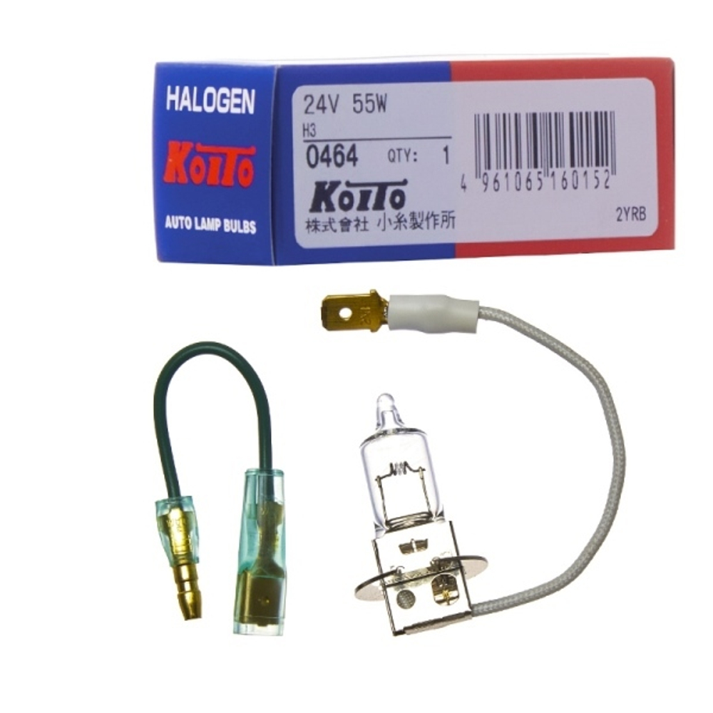 Лампа головного света Koito H3 24V 55W T12 (уп. 1 шт.) 0464