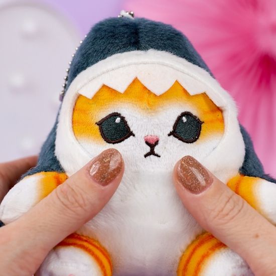 Мягкий брелок "Кото-акула" 12 см