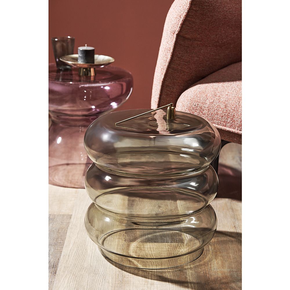 Столик приставной Vivlend, Ø38 см, серо-зеленый