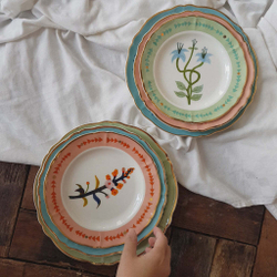 Тарелка десертная Bitossi Home Botanica Pink (20.5 см)