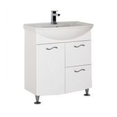 Тумба с раковиной Aquanet Моника 75 белый